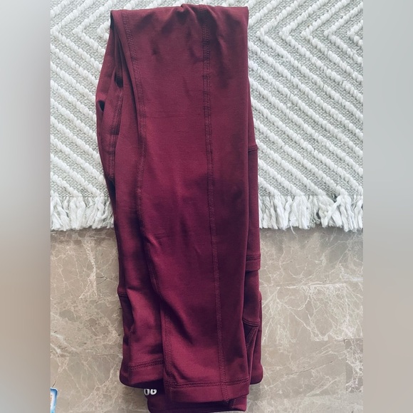 90 Degree By Reflex Burgundy Leggings - Picture 6 of 7